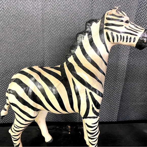 Leather wrapped Zebra - Picture 1 of 9